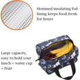 thumbnail image 4 of Bolsa aislante reutilizable almuerzo comidas dibujos animados bolso organizador C, 4 of 5