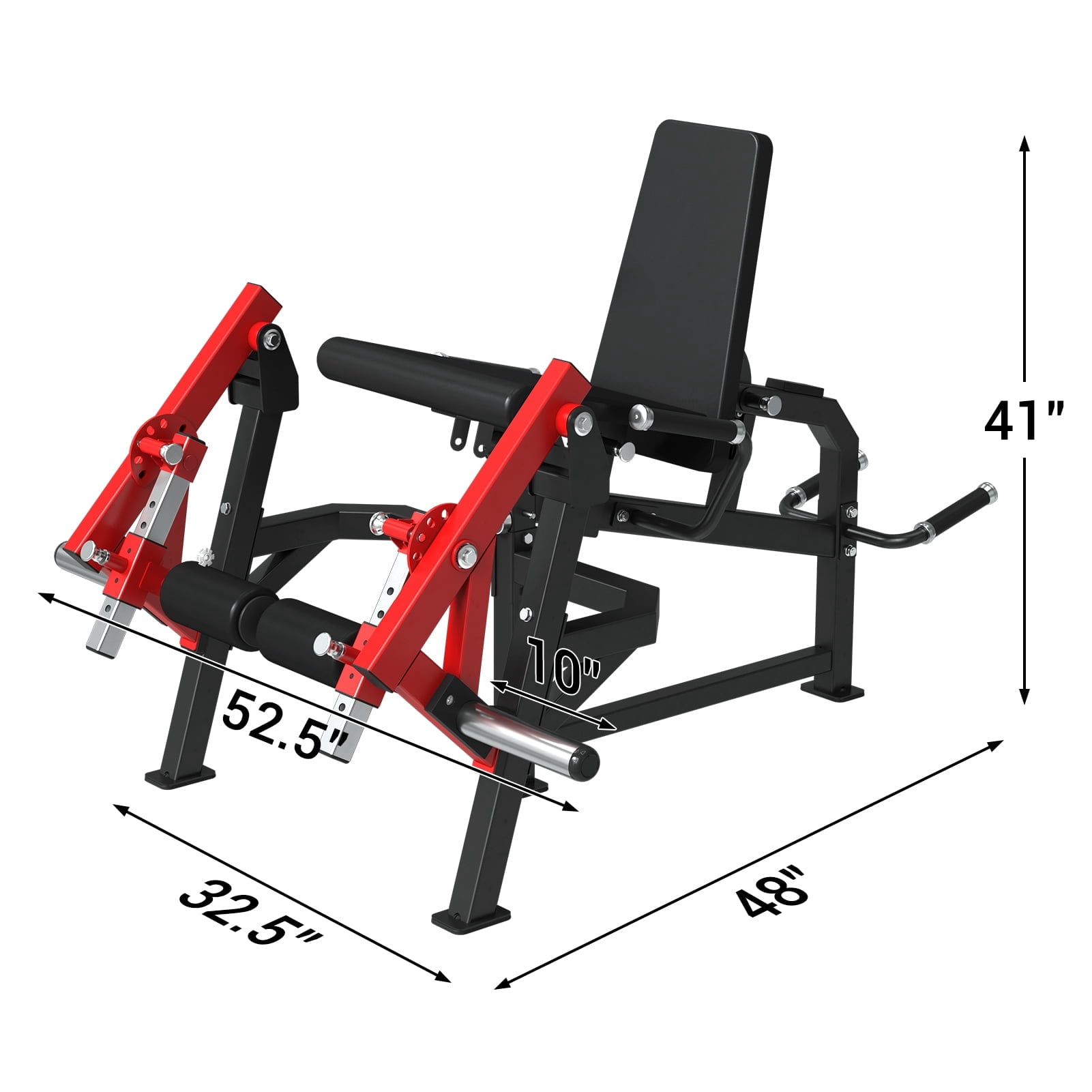Syedee Leg Extension and Curl Machine, Single Leg Extension, Lying Leg Curl, Standing Leg Curl, Adjustable Leg Exercise Bench with 230LBS Weight Plates