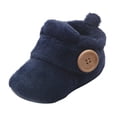 thumbnail image 4 of de Suave para Bebé Botines Cálidos de Invierno para Bebés, Niñas, Azul , 6-9 6 Baoblaze Zapatos prewalker cálidos, 4 of 8