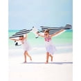 thumbnail image 3 of Navy Blue Grey Striped Beach Towels Oversized Super Absorbent, Farmhouse Stripes Minimalist Lightweight Bath Towel Quick Dry Sets For Bathroom/Pool/Rv Camping/Beach Play/Gym Room/Picnic 35"x70", 3 of 8