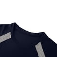 thumbnail image 6 of LPZOOGU Men's Mesh Raglan T-Shirt Short Sleeve Crew Neck Athletic Sport Tee Breathable Quick Dry Running Shirt Color Block Gym Top, 6 of 7