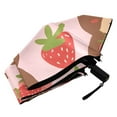 thumbnail image 6 of Cartoon Bear and Strawberry Compact Sun Umbrella Windproof Travel Umbrellas for Rain Strong Portable UV Protection, 6 of 8