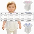 thumbnail image 5 of Baby Onesies Girl Mushroom Print Short Sleeve Bubble Romper Oversize Cotton Bodysuit, 5 of 7