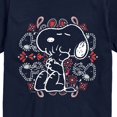 thumbnail image 3 of Peanuts - Snoopy American Hug Paisley Short Sleeve Graphic T-Shirt, 3 of 6