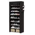 thumbnail image 1 of Gabinete para zapatos de 10 capas zapatero de metal con cubiertas para dormitorio de estudiantes en casa, 1 of 9