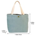 thumbnail image 3 of Jiibva Corduroy Tote Bag for Women Canvas Shoulder Handbags Cute Large Purse, 3 of 7