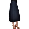 thumbnail image 3 of Michael Kors Womens' Dark Navy Long Skirt (Small), 3 of 5