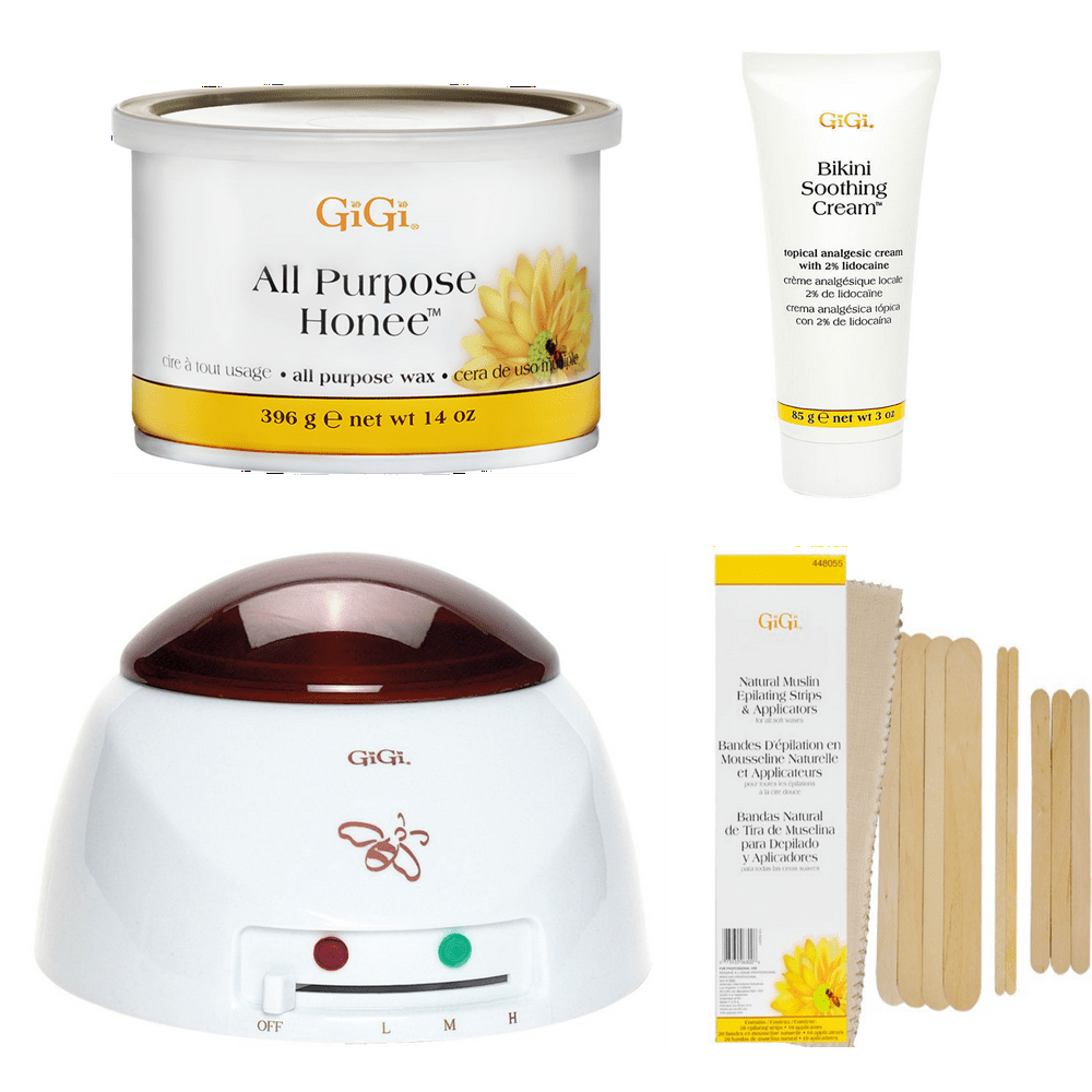Gigi Professional Wax Warmer with 14 Oz. All Purpose Honey Wax and