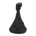 thumbnail image 4 of Car GearKnob Cover - Black PU Leather Replacement for Transport MultivanT5 T6 2003-2011, 4 of 8