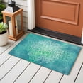 thumbnail image 4 of 2x3 Ft Entryway Area Rug, Turquoise Boho Kitchen Rug Runner Washable Floor Mat, Oriental Abstract Motifs Traditional Bohemian Non Slip Indoor Door Mat Throw Carpet for Bathroom Living Room Bedroom, 4 of 8