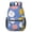 Black-1, variant on 17 Inch Lightweight Backpack,PVC Waterproof Oxford Fabric, Ergonomically Designed, with Large Capacity, Wildflower Garden Aesthetic Floral Print