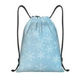 thumbnail image 1 of Fotbe Snowflake Snowing Bolsa Mochila con Cordón Estampada, Bolsa de Gimnasio Deportiva, Bolsa Cinch, Bolsa con Cordón para Hombres y Mujeres-Medium, 1 of 6