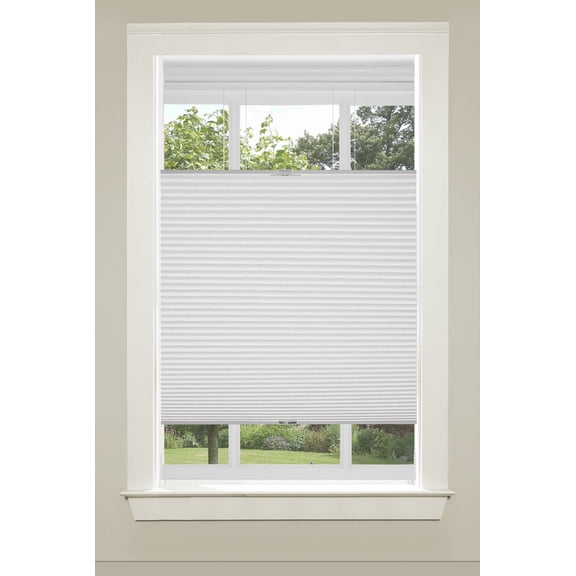 Harper Lane Cordless Light Filtering Cellular Window Shade, White, 23” x 64”
