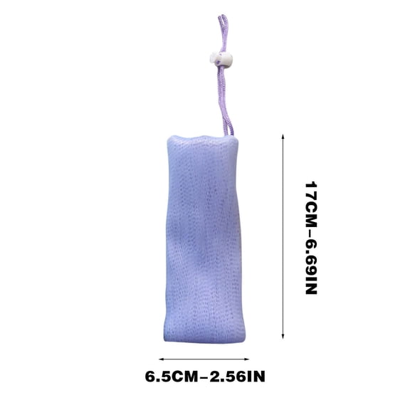 OAVQHLG3B Exfoliating Mesh Soap Pouch Mesh Soap Saver Bag Bubble Foam Net for Body Facial Cleaning Tool