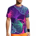 thumbnail image 3 of Colorful Ginkgo Biloba Sports T-Shirt Beach Tropical Leaves Aesthetic T-Shirts Harajuku Ts, 3 of 5