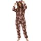 thumbnail image 1 of Puntoco - Mono sin orejas con capucha y cremallera de manga larga para mujer para ropa de dormir para el hogar Puntoco Puntoco-4240, 1 of 9