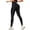 Black, variant on Compression Leggings with Pockets for Women Tummy Control Leggings No Front Seam Workout High Waist Yoga Pants Hot Pink L