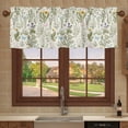 thumbnail image 4 of Kitchen Curtains Valances, Spring Flower Leaves Vintage Spring Dandelion Floral Wildflowers Short Rod Pocket Valances for Windows for Bedroom, Bathroom, 1 Panel, 54" W x 18" L, 4 of 6
