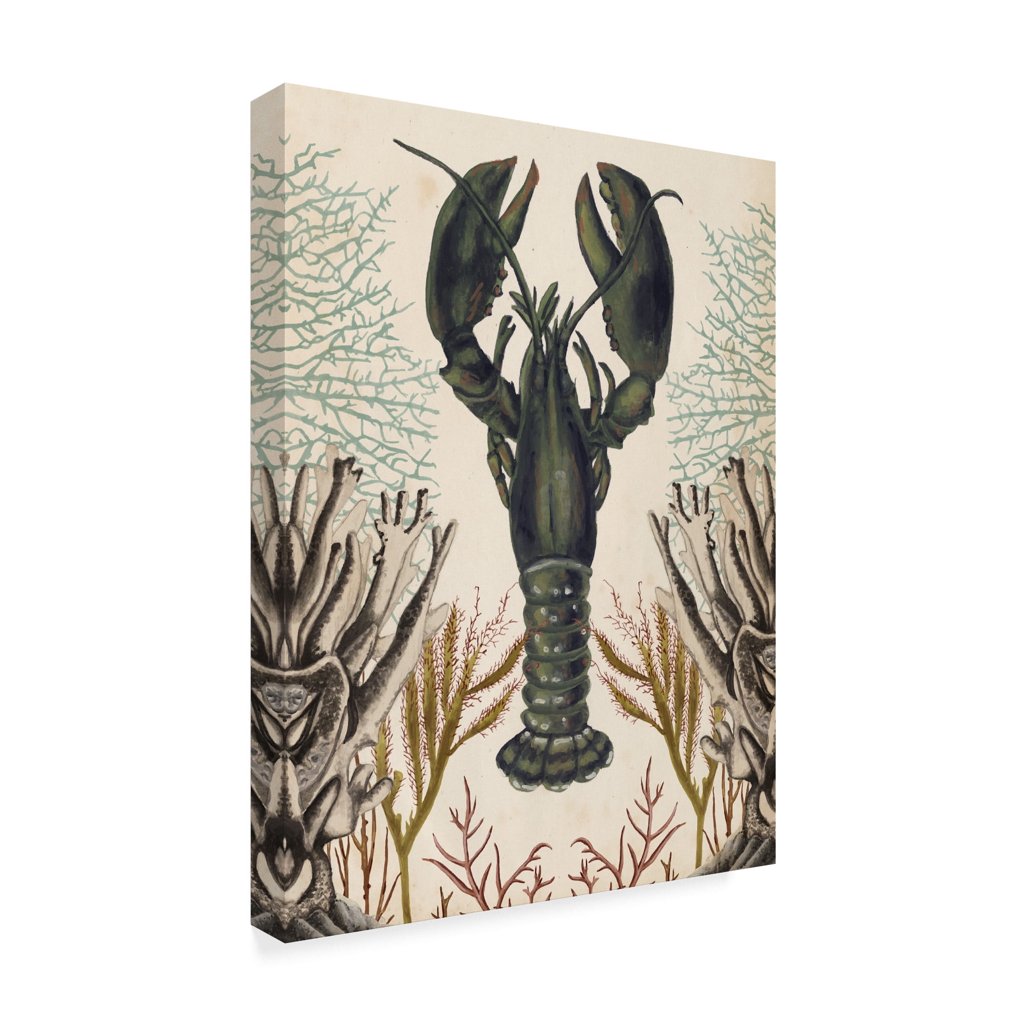 Trademark Fine Art 'Antiquarian Menagerie Lobster' Canvas Art by Naomi McCavitt