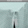 thumbnail image 4 of Circle Dog Crate Cover, Eastern Style Compact Design Ocean Inspired Wavy Lines and Polka Dots Aquatic, Easy to Use Pet Kennel Cover for Medium Large Dogs, 35" x 23" x 27", Sky Blue White, by Ambesonne, 4 of 6