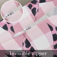 thumbnail image 7 of Checkered Bow Body Pillow Cover 20 x 60 Inch Decorative Pillow Cover Butterfly Tie Pink Black Leopard Print Lumbar Pillowcase Seasonal Rectangle Cushion Case for Couch Sofa Bed Living Room, 7 of 7