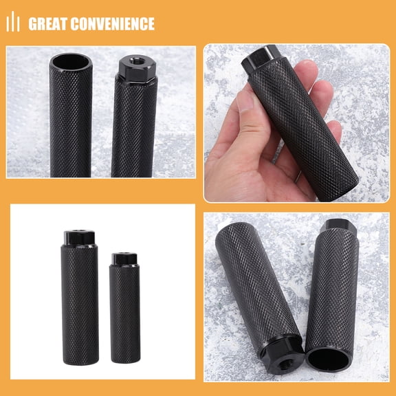 FONDOTIN 4Pcs Bike Pegs Set, Wear-Resistant Aluminum Alloy Black for Cycling Skateboard Scooter