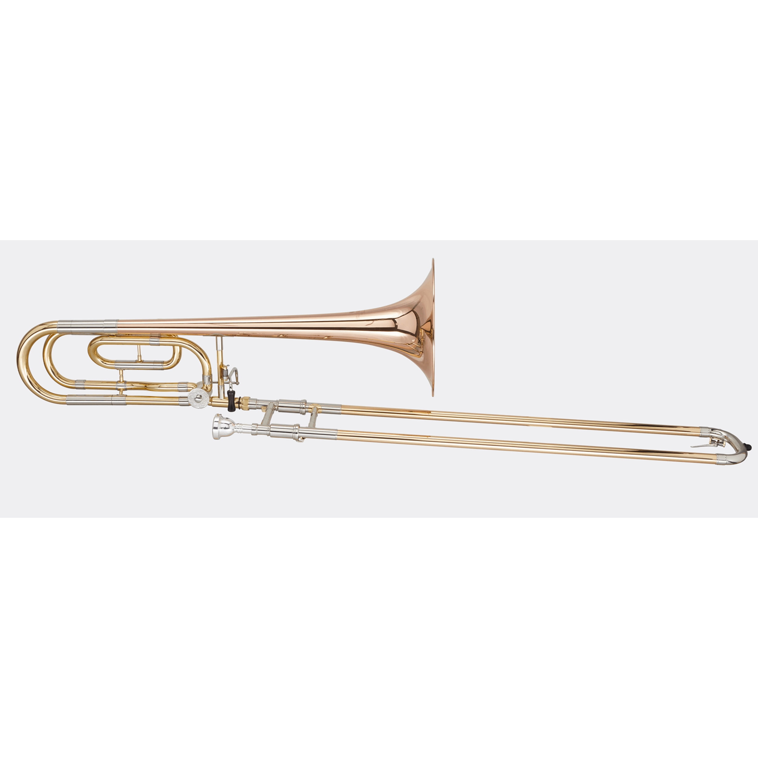 Blessing Tenor Trombone .547" Bore, Traditional Wrap, F Rotor, Rose Brass Bell