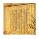 thumbnail image 3 of Cortina de luz LED, cortina de cadena de luz USB, 8 modos con control remoto, cadena de luz para dormitorio, decoración interior al aire libre, fiesta boda Navidad cumpleaños jardín, 3 of 8