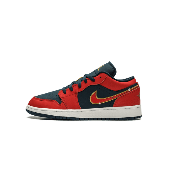 JORDAN GRADE SCHOOL Jordan 1 Low GS "Armory Navy Sport Red" FQ7380 400 from Stadium Goods