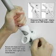 thumbnail image 3 of Jetlifee American Flag Pole Kit, Including 100% Polyester 2x3 ft US Flag, 6 Ft Aluminum Silver No Tangle Spinning Pole and 2-Position Flag Pole Bracket 2 by 3 Foot with Flagpole Kit, 3 of 9