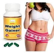 Ayurleaf Weight Gainer - Ladies Weight Gain Formula. Gain Weight Pills for Women. Fast Weight Gainer for Women. (1) One Bottle