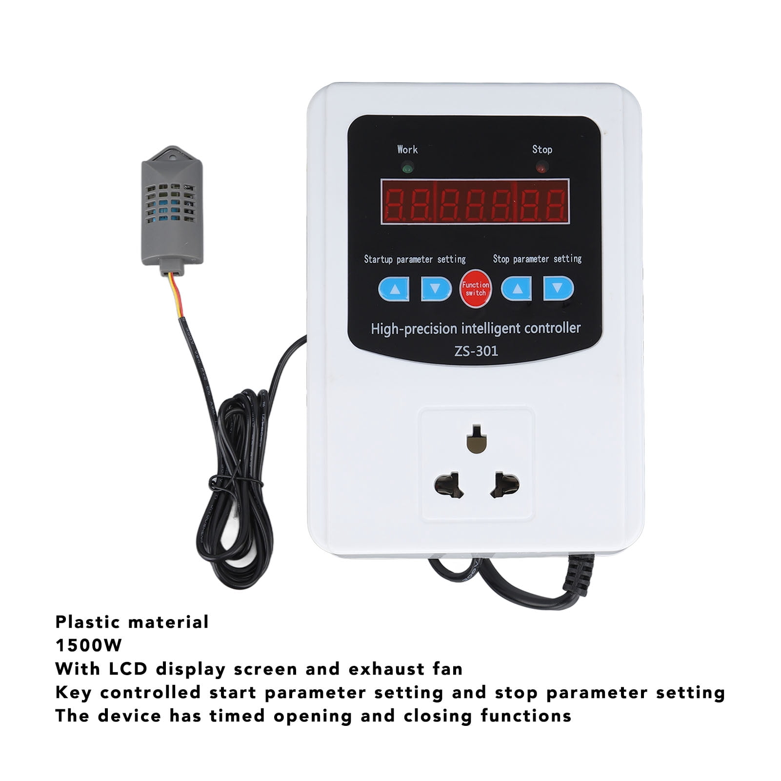 Nieyigj 1500W Digital Humidity Controller with LCD Display, AU Standard 220V Humidistat for Greenhouse and Home Farm, 5.5 x 3.9 x 1.7 inches / 14 x 9.8 x 4.2 cm