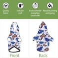 thumbnail image 6 of Haiem Butterflies1 for Winter Dog Hoodie Sweatshirts with Pockets Warm Dog Clothes for Small Dogs Chihuahua-XX-Large, 6 of 7