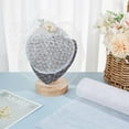 thumbnail image 5 of 1pc 35x19.7 Inch White Linen Mesh Fabric Sinamay Hat Mesh Netting Fabric Roll for Bouquet Wrapping Women Bride's Headdress Veil Making, 5 of 6