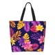 thumbnail image 1 of Balery Purple Flower Bolsa Tote Estilo Estético con Cremalleras, Bolsa de Hombro, Bolsa de Compras Grande y Plegable, 1 of 8