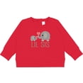 thumbnail image 2 of Inktastic Little Sister Elephant Baby Sweatshirt, 2 of 4