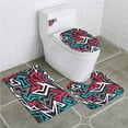 thumbnail image 1 of ABPHQTO Formas abstractas de grunge en Graffiti Art Style Underground Hip Hop Culture Funky Juego de alfombras de baño de 3 piezas Alfombra de baño Alfombra de contorno y tapa de inodoro ABPHQTO Cont-CHAPPLE-11421, 1 of 2