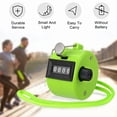 thumbnail image 4 of Hengguang 6 Pack Clicker Counter, Metal Hand Tally Counter Clicker, 4 Digit Mechanical Palm Click Counter for Counting Numbers, Coaching, Sports Events Golf and Row Counter, 4 of 7