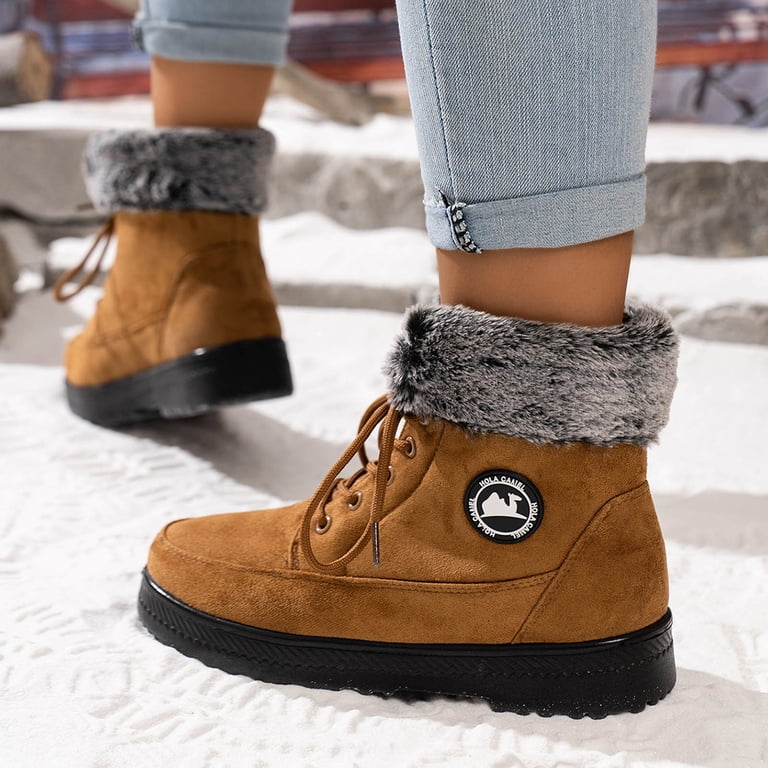 Gyexs Mens Snow Boots Size 13, Winter Shoes for Women Wide  display picture 1
