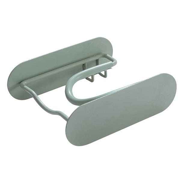 1 soporte para secador de pelo sin perforaciones, soporte de pared de acero para baño, color verde