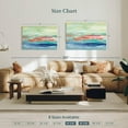 thumbnail image 4 of Elephant Stock California Surf Wall Art - Horizontal Canvas Wall Art - Living Room Wall Decor - Abstract Canvas - Turquoise And Blue Decor By Silvia Vassileva - 39" x 26", 4 of 8