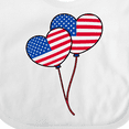 thumbnail image 4 of Inktastic American Flag Heart Balloons Boys or Girls Baby Bib, 4 of 4