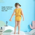 thumbnail image 2 of Younger Tree Toddler Baby Girls Summer Swimsuit Sleeveless Striped Swimwear Two-Piece Suit Beach Bikini for 4-5T, 2 of 7
