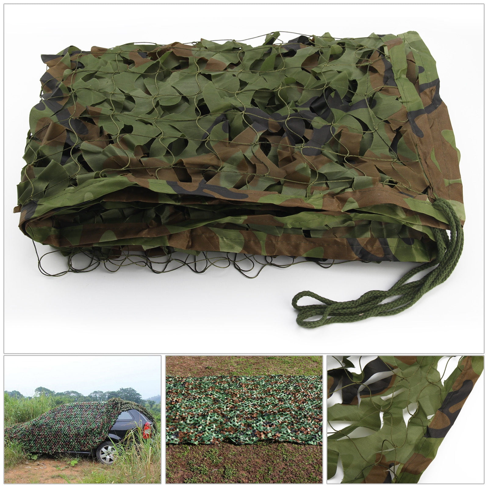 NEW 7M X 1.5M Camouflage Net Hunting Hide Military Army Camping Camo Netting UK 