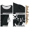 thumbnail image 5 of Fantaslook Summer Short Sleeve Midi Dresses for Women Casual Floral T Shirt Dresses Flowy Beach Sundress with Pockets, 5 of 8