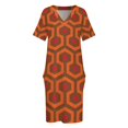 thumbnail image 3 of Vestido de verano holgado con bolsillos para mujer traje de lujo para fiesta de noche y graduación, 3 of 6