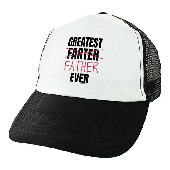 ThisWear Gifts for New Dad Greatest Farter Father Ever Trucker Hat Black