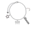 thumbnail image 2 of Delight Jewelry Slots with Heart and Lucky 7s Silvertone Dream Big Charm Bracelet, 7.5+2" Extender, 2 of 4