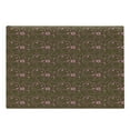 thumbnail image 1 of Hearts Cutting Board, Valentines Day Themed Ornate Romantic Pink Circles and Shapes on Dark Background, Decorative Tempered Glass Cutting and Serving Board, Large Size, Pink Brown, by Ambesonne, 1 of 1