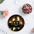 thumbnail image 3 of RYLABLUE Halloween Pumpkin Set of 6 Round Coaster for Drinks, Absorbent Ceramic Stone Coasters Cup Mat with Cork Base for Home Kitchen Room Coffee Table Bar Decor, 3 of 4